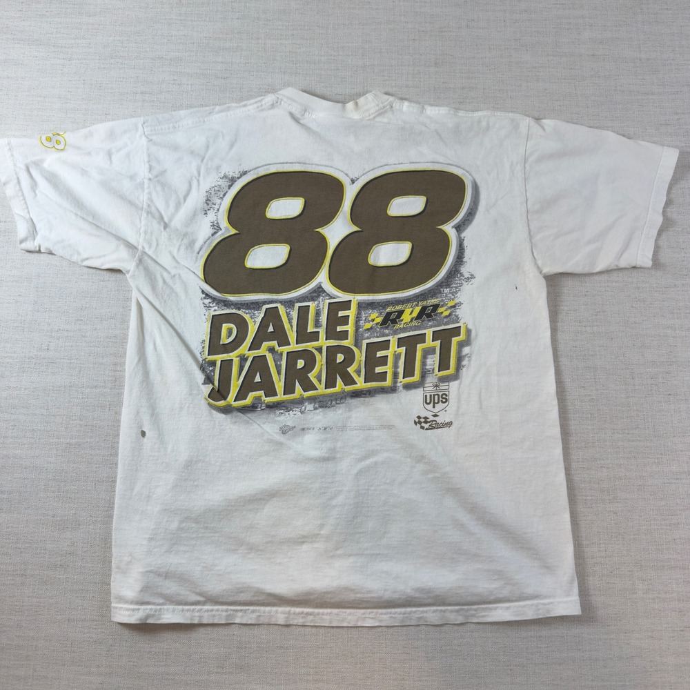 Vintage Winners Circle Dale Jarrett 88 NASCAR Racing T-Shirt White Large